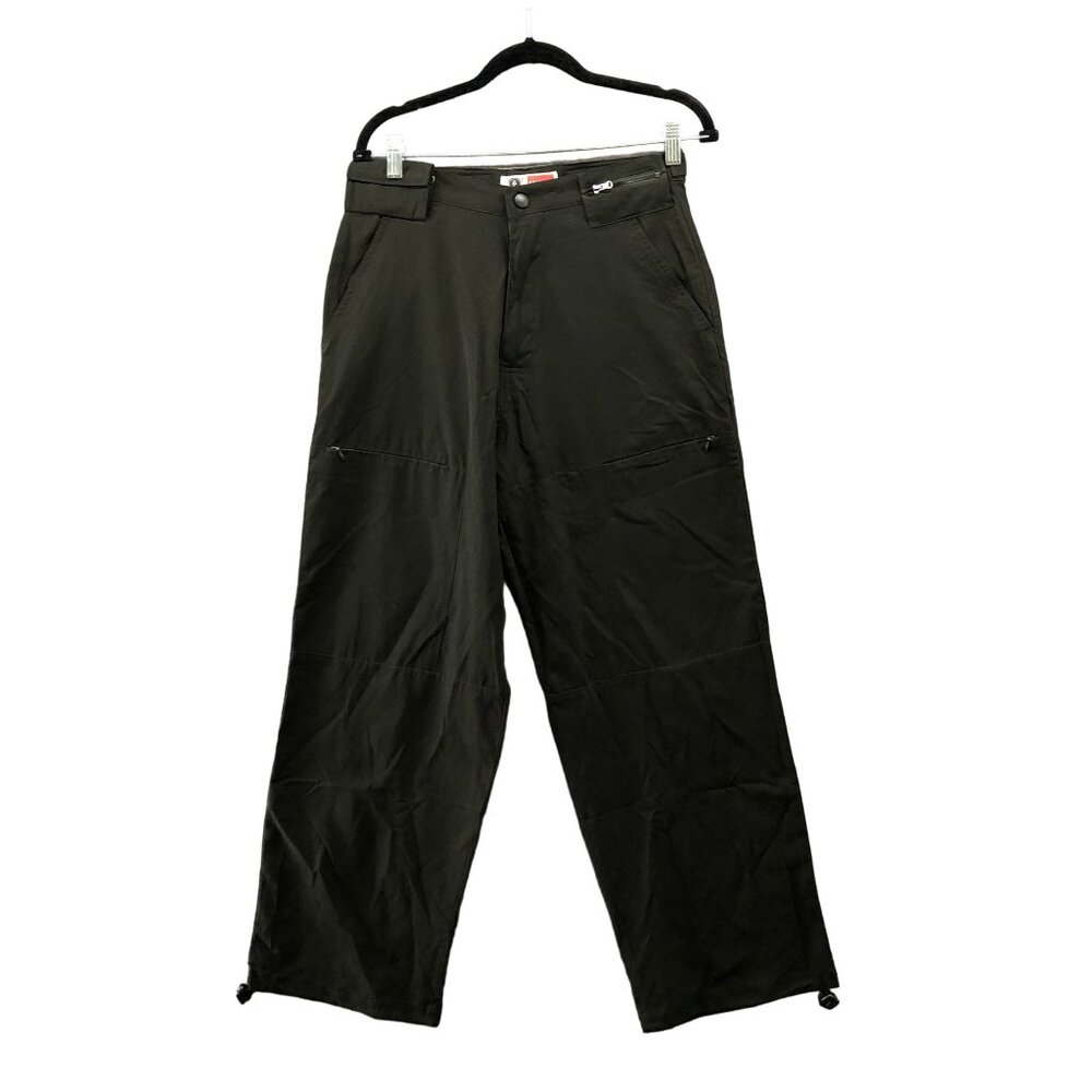 Vintage Y2K Arizona Men’s 30 Green/Black Multi-Zip Cargo Pants Gorpcore Raver
